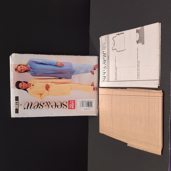 Butterick 3813 See & Sew Uncut Sewing Pattern Size 14,16,18 - Picture 4 of 4